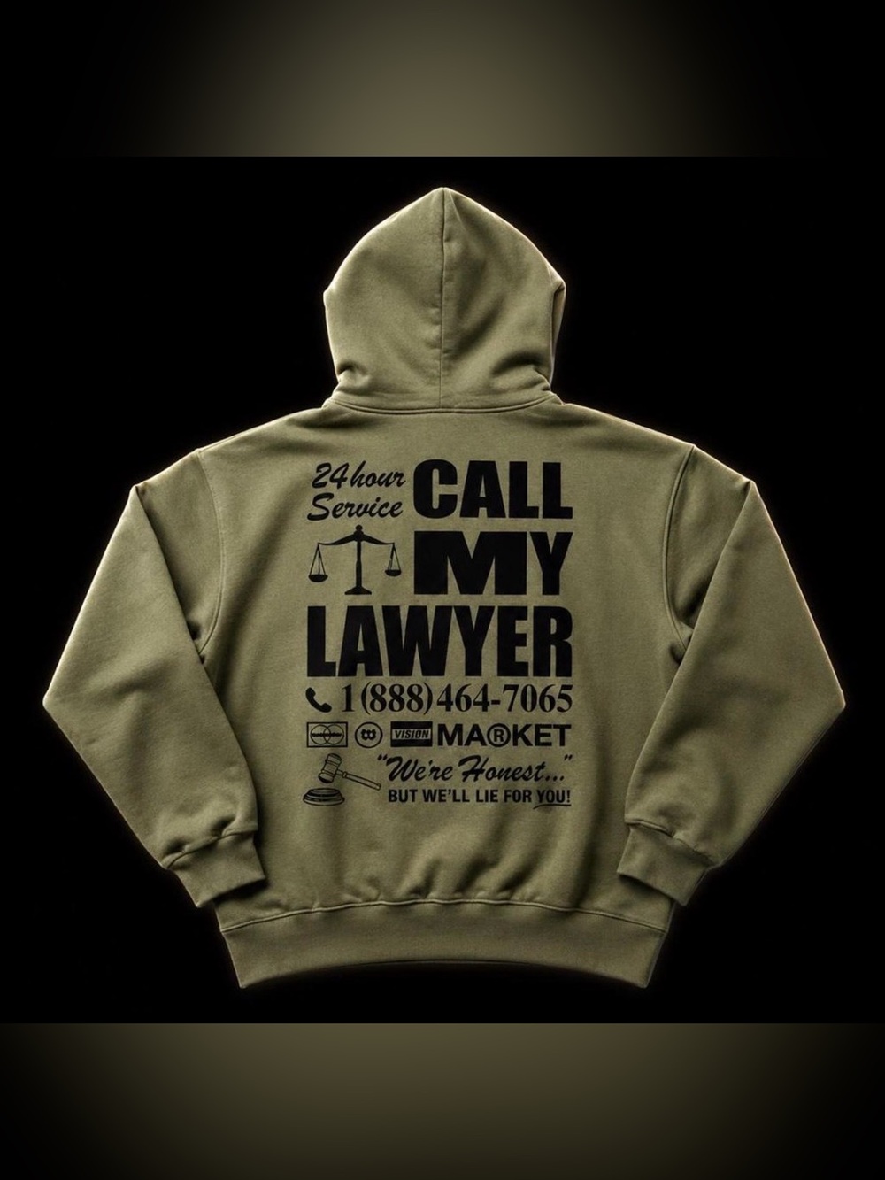 MA®RKET ‘Call My Lawyer’ Pullover Hoodie - Size L - NWT